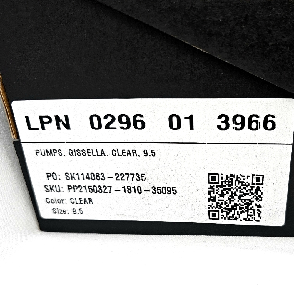 SHOE DAZZLE - Gissella - Clear Heels Ankle Strap Stiletto Pumps - Size 9.5 - Picture 5 of 12